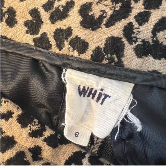 WHIT leopard animal print straight leg pants joggers Classic chic comfy - Picture 4 of 4